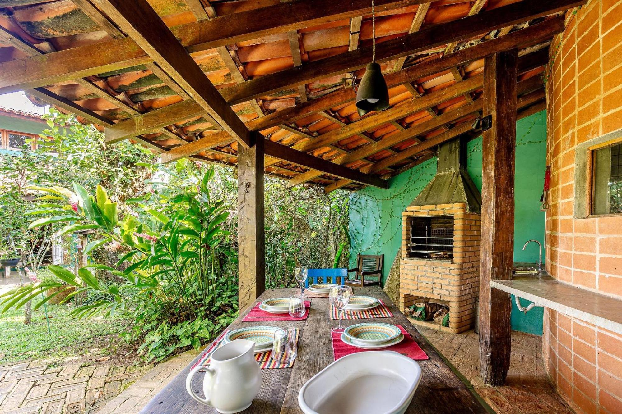 Casa Dos Passaros Na Areia A 20M Da Praia Da Baleia Com 3 Suites E 1 Dorm, Com Ar Condicionado, Wifi, Smart Tv, Cozinha Completa E Churrasqueira サンセバスチャン エクステリア 写真