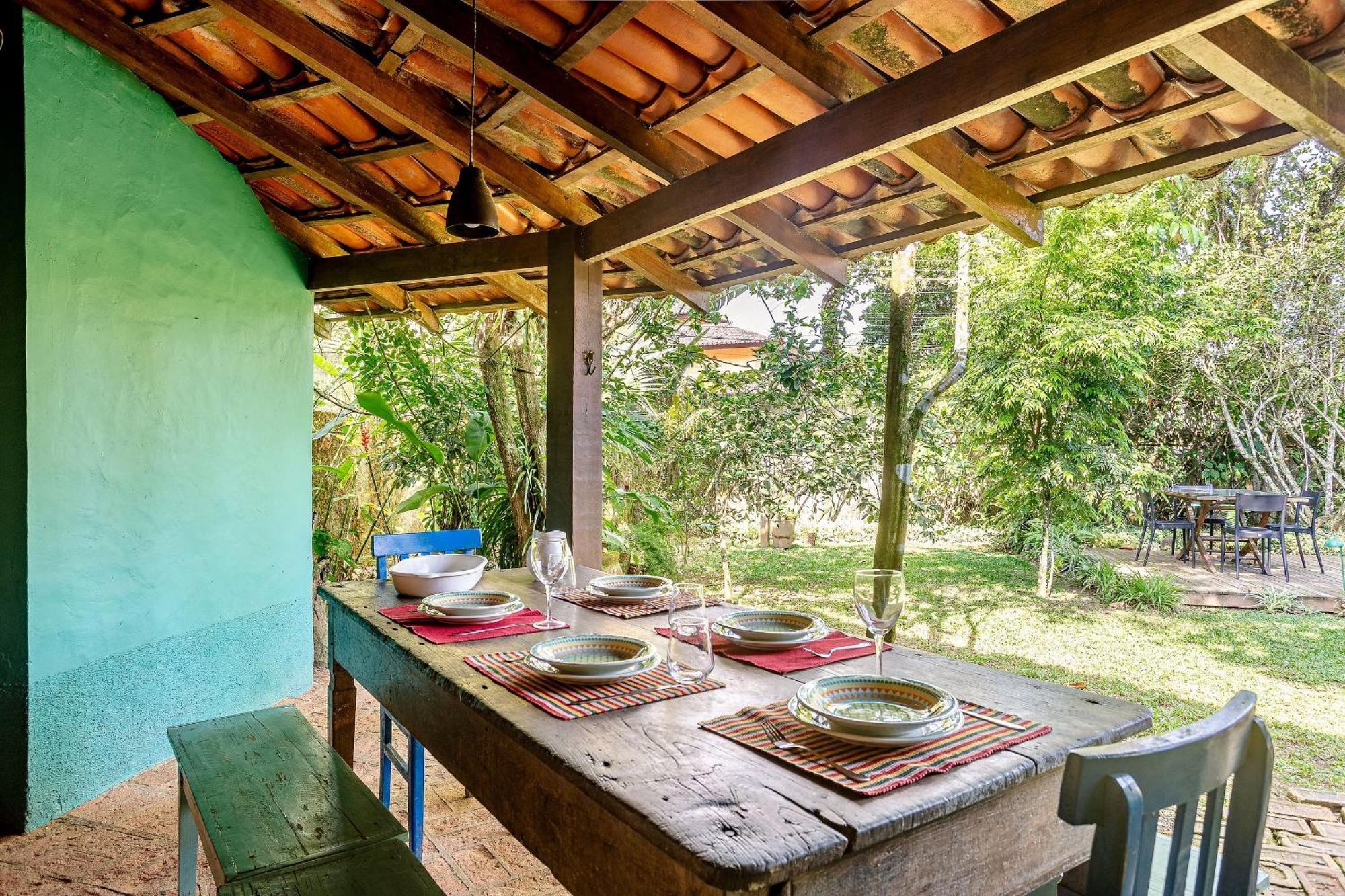 Casa Dos Passaros Na Areia A 20M Da Praia Da Baleia Com 3 Suites E 1 Dorm, Com Ar Condicionado, Wifi, Smart Tv, Cozinha Completa E Churrasqueira サンセバスチャン エクステリア 写真