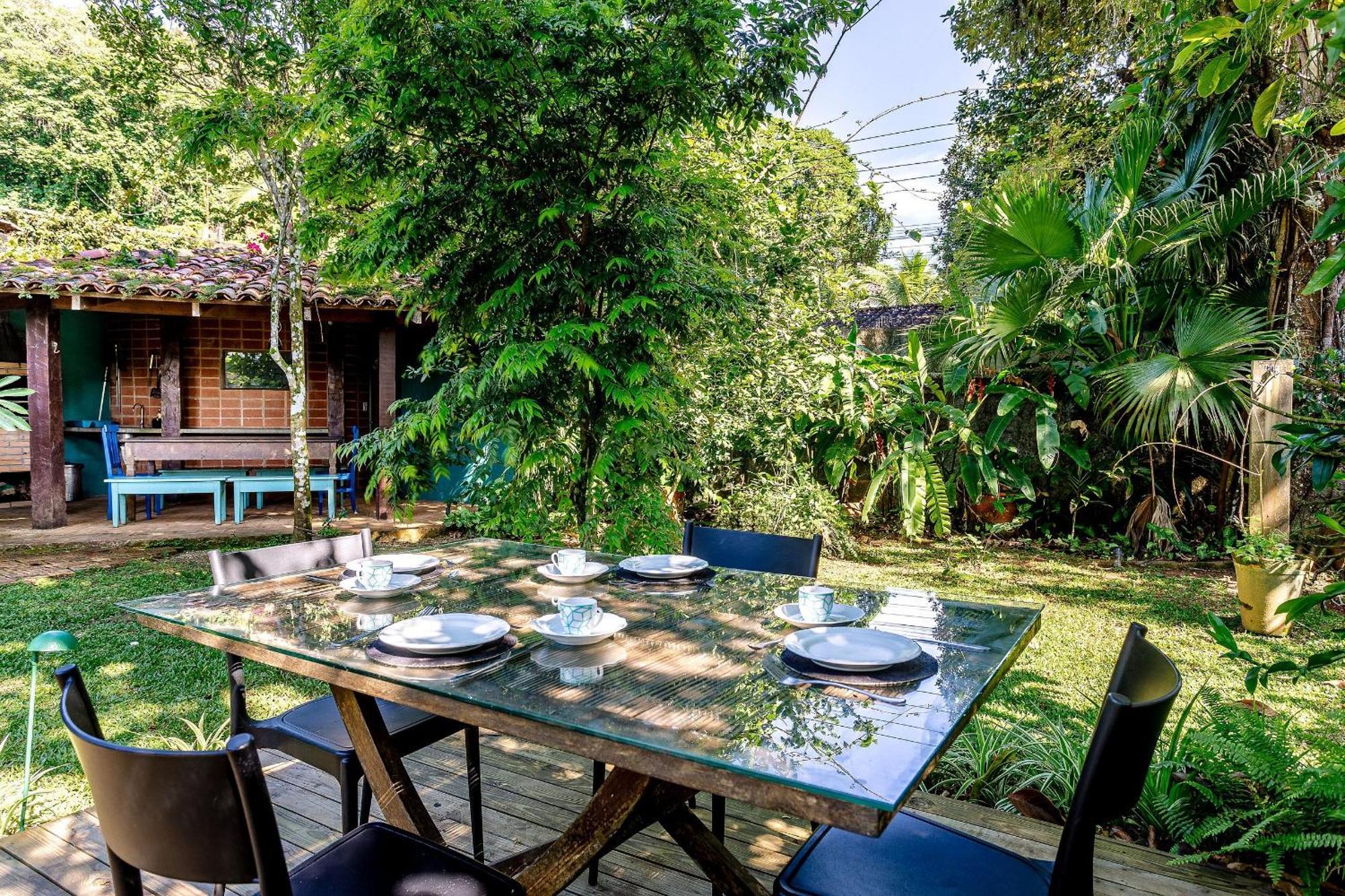 Casa Dos Passaros Na Areia A 20M Da Praia Da Baleia Com 3 Suites E 1 Dorm, Com Ar Condicionado, Wifi, Smart Tv, Cozinha Completa E Churrasqueira サンセバスチャン エクステリア 写真
