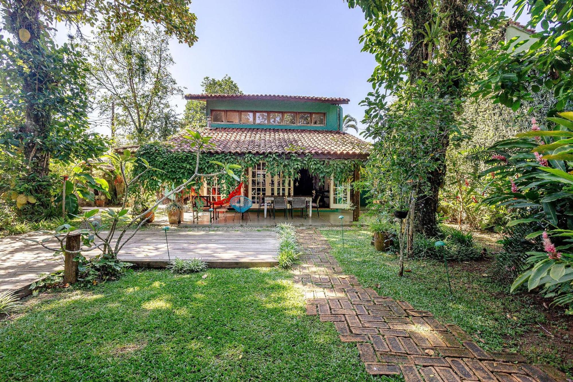 Casa Dos Passaros Na Areia A 20M Da Praia Da Baleia Com 3 Suites E 1 Dorm, Com Ar Condicionado, Wifi, Smart Tv, Cozinha Completa E Churrasqueira サンセバスチャン エクステリア 写真
