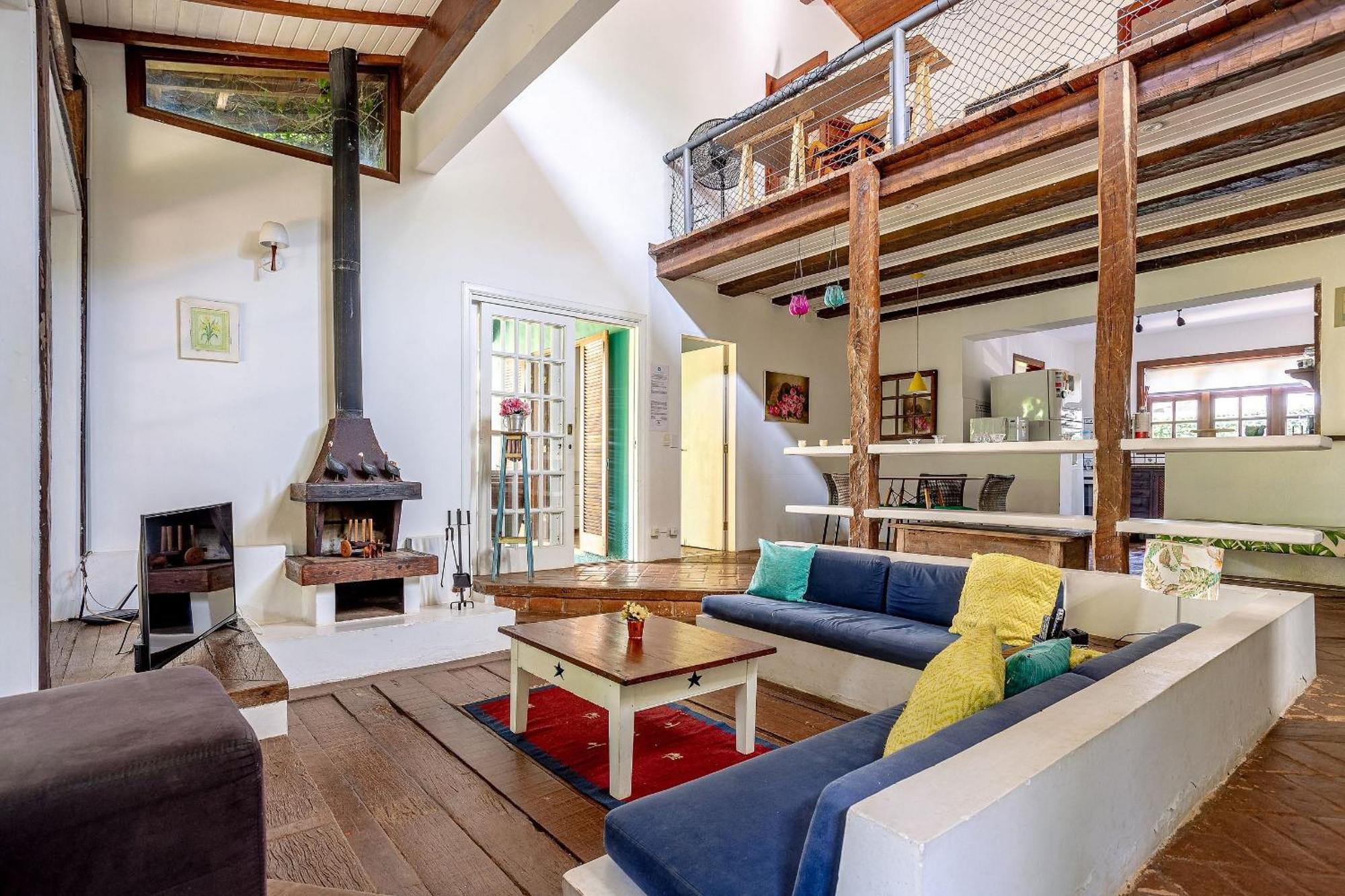 Casa Dos Passaros Na Areia A 20M Da Praia Da Baleia Com 3 Suites E 1 Dorm, Com Ar Condicionado, Wifi, Smart Tv, Cozinha Completa E Churrasqueira サンセバスチャン エクステリア 写真