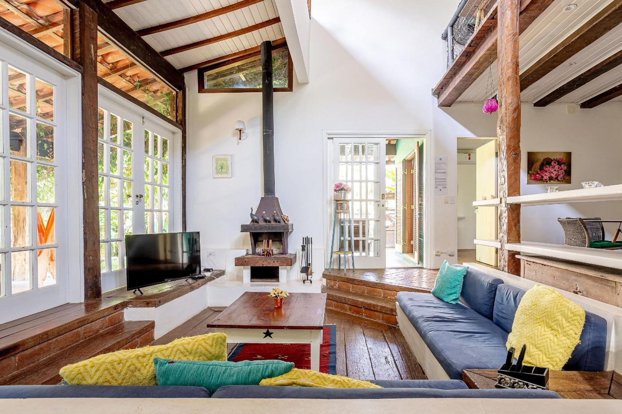 Casa Dos Passaros Na Areia A 20M Da Praia Da Baleia Com 3 Suites E 1 Dorm, Com Ar Condicionado, Wifi, Smart Tv, Cozinha Completa E Churrasqueira サンセバスチャン エクステリア 写真