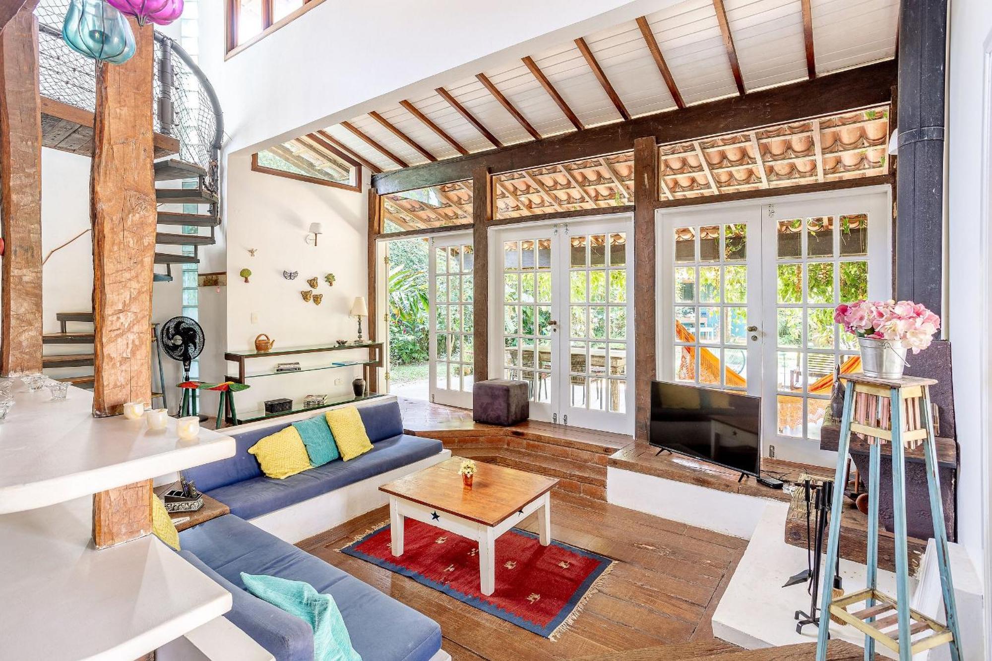 Casa Dos Passaros Na Areia A 20M Da Praia Da Baleia Com 3 Suites E 1 Dorm, Com Ar Condicionado, Wifi, Smart Tv, Cozinha Completa E Churrasqueira サンセバスチャン エクステリア 写真